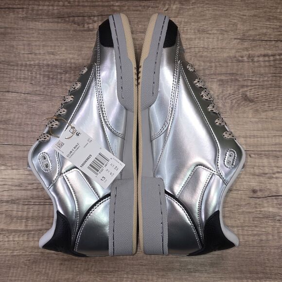 Reebok DIME x Club C Bulc Men's Size 13 Metallic Silver Sneakers (100069825) NEW - Picture 6 of 9